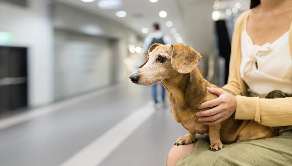 pies w galerii handlowej