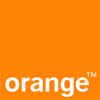 Obraz przedstawia logotyp firmy orange