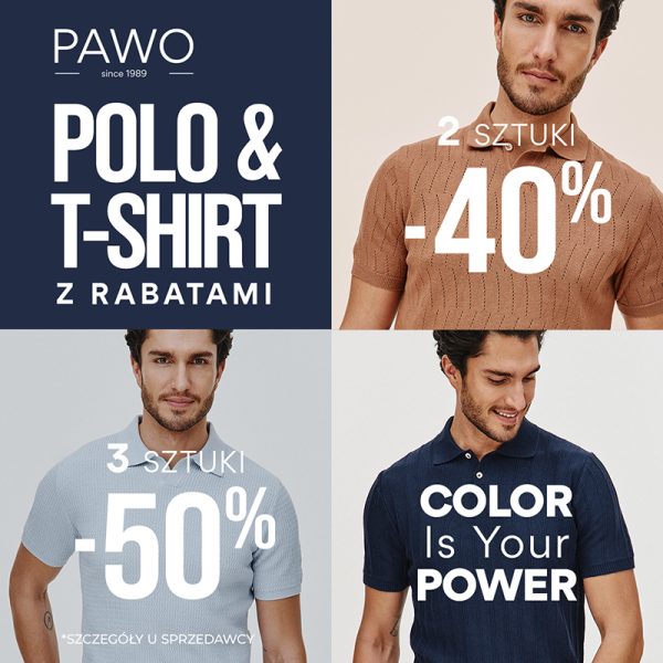 promocja polo t-shirty pawo
