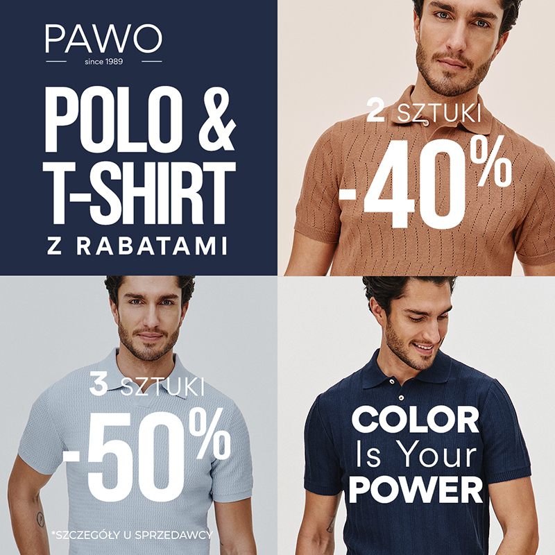 promocja polo t-shirty pawo