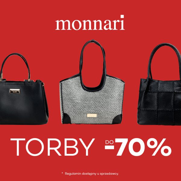 TORBY do -70% w Monnari! galeria tęcza