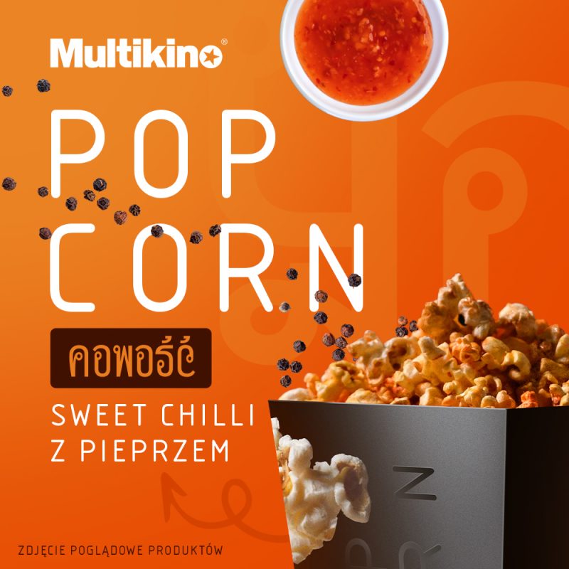 Popcorn o smaku sweet chilli z pieprzem od 16 października w Multikinie