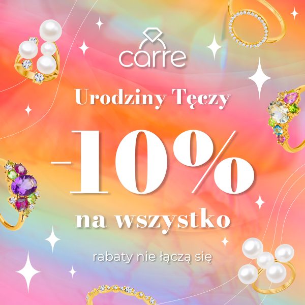 świętuj urodziny tęczy jubiler carre promocja