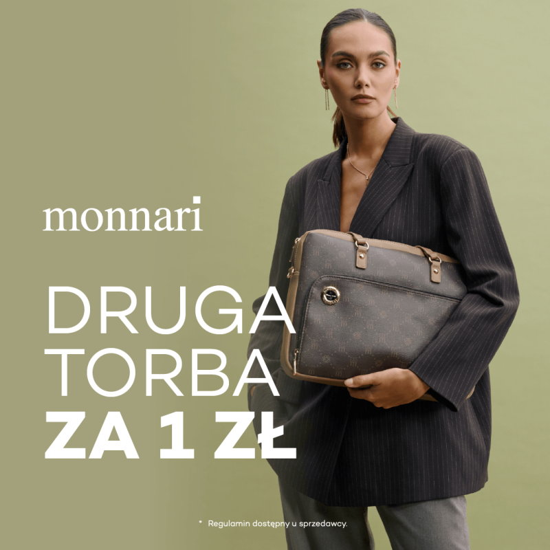 Druga torba za 1zł monnari promocja galeria tęcza